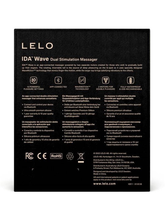 Lelo Ida Wave Couples Massager Black