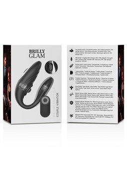 Brilly Glam Pulsing Effect Clip - Ovetto Pulsante e Vibrante con Telecomando - Nero