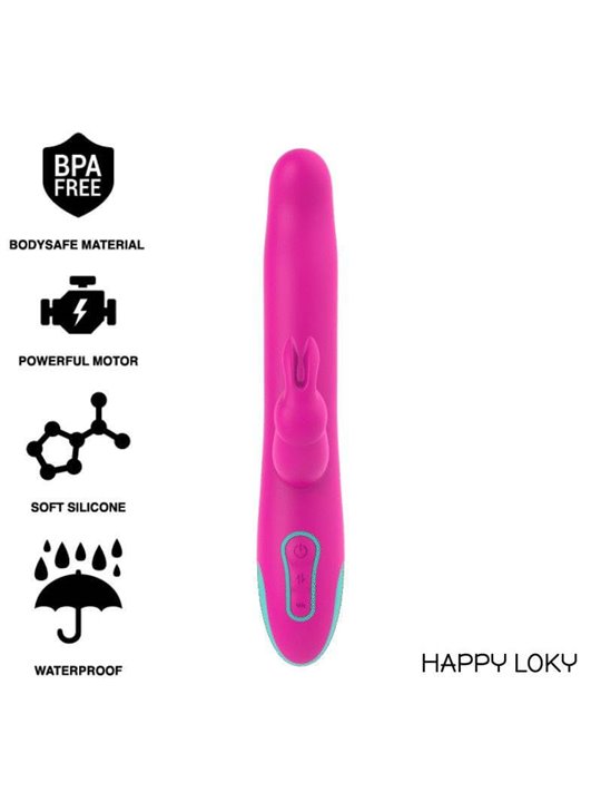 Happy Loky - Pluto Rabbit Vibrator & Rotator Watchme Wireless Technology Compatible