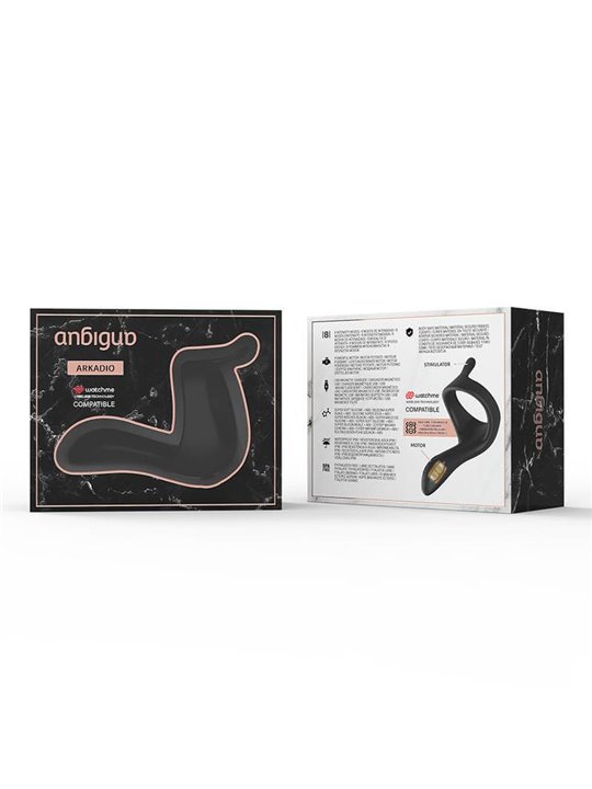 Anbiguo Arkadio - Anello Fallico Vibrante Compatibile Watchme