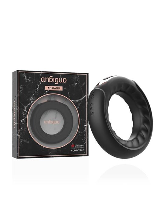 Anbiguo Adriano - Anello Fallico Vibrante Compatibile Watchme