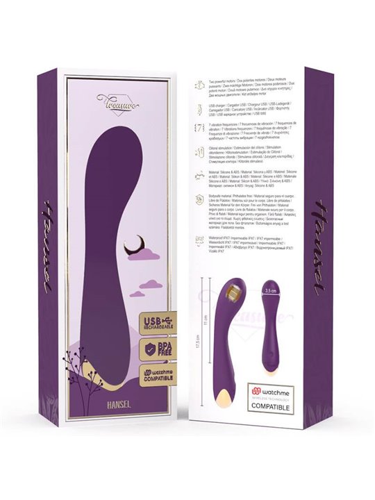 Treasure - Hansel G-Spot Vibrator Watchme Wireless Technology Compatible