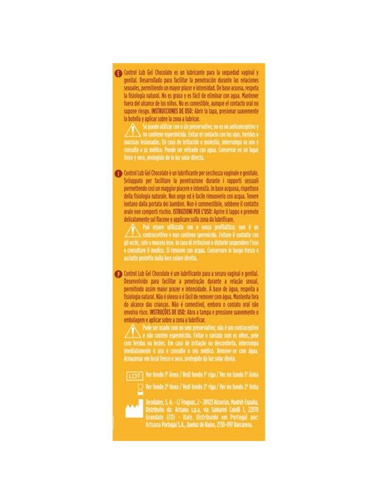 Control Lub Gel Chocolate - Lubrificante Intimo al Cioccolato - 75 ML