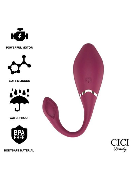 Cici Beauty Egg Vibrator - Ovetto Vibrante in Silicone con Controllo Remoto
