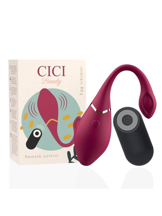 Cici Beauty Egg Vibrator - Ovetto Vibrante in Silicone con Controllo Remoto