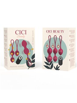 Cici Beauty- Premium Silicone 3 Vibrating Kegel Beads Remote Control