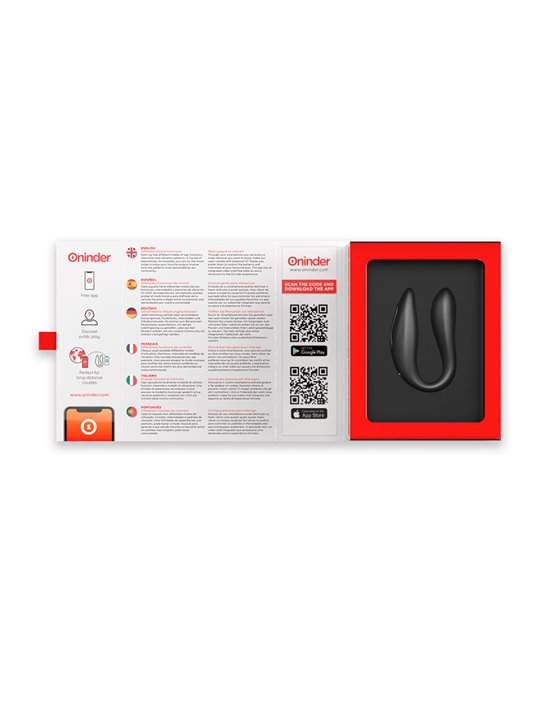 Oninder - Lisboa G-Spot & Clitoral Stimulator Black - Free App