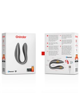Oninder - Lisboa G-Spot & Clitoral Stimulator Black - Free App