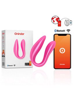 Oninder - Lisboa G-Spot & Clitoral Stimulator Pink - Free App