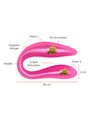 Oninder - Lisboa G-Spot & Clitoral Stimulator Pink - Free App