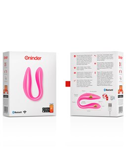 Oninder - Lisboa G-Spot & Clitoral Stimulator Pink - Free App