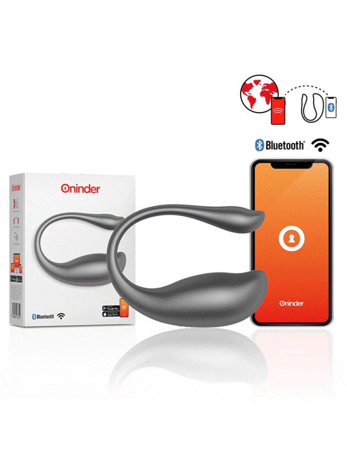 Oninder - Nairobi Vibrating Egg Black - Free App