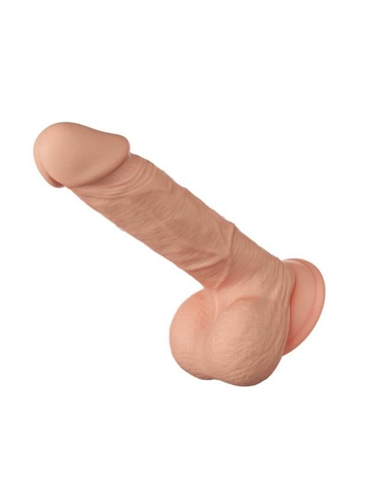 Baile Bahamut - Pene Realistico Flessibile con Testicoli e Ventosa 21,8 CM