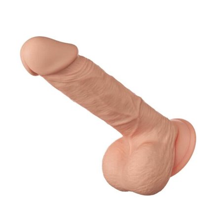 Baile Bahamut - Pene Realistico Flessibile con Testicoli e Ventosa 21,8 CM