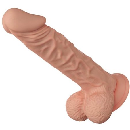Baile Buraq - Pene Realistico Flessibile con Testicoli e Ventosa 24 CM
