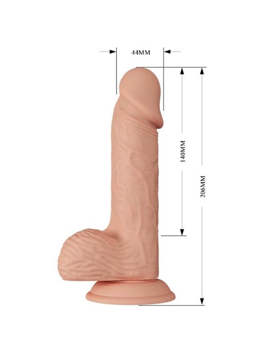 Baile Catoblepas - Pene Realistico Vibrante con Testicoli e Ventosa 20,6 CM