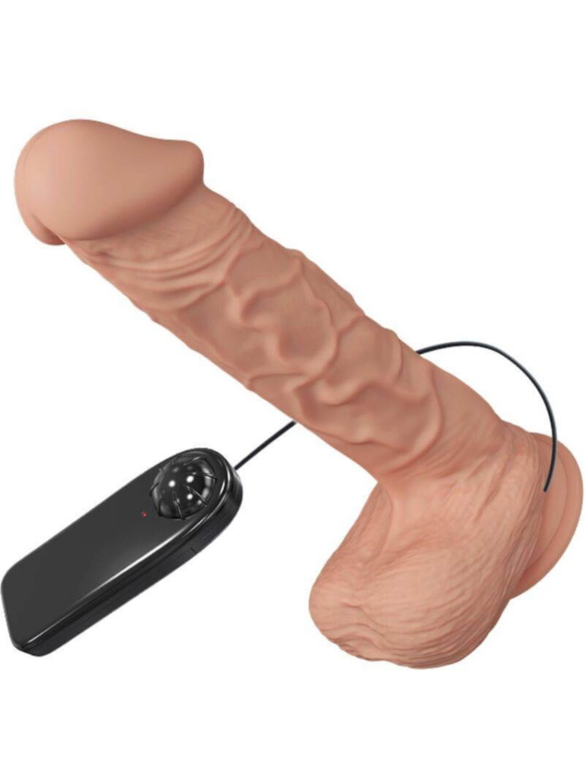 Baile Bergrisi - Pene Realistico Vibrante con Testicoli e Ventosa 26 CM