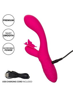 CalExotics Butterfly Kiss Flutter - Vibratore Rabbit Fucsia con Farfalla