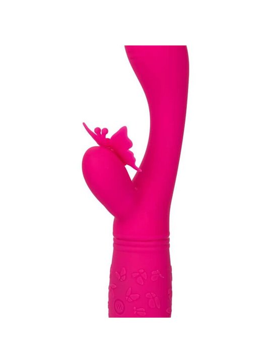 CalExotics Butterfly Kiss Flutter - Vibratore Rabbit Fucsia con Farfalla