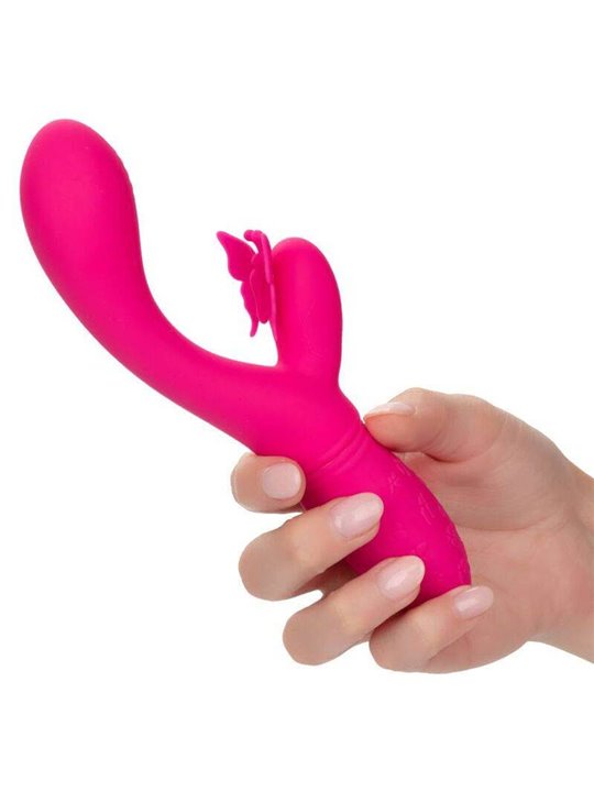 CalExotics Butterfly Kiss Flutter - Vibratore Rabbit Fucsia con Farfalla