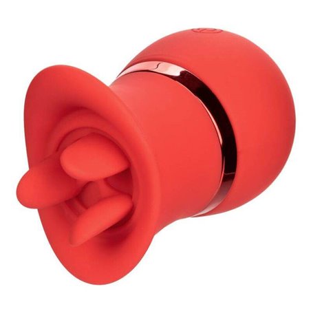 CalExotics French Kiss Suck & Play - Set Massaggiatore con Lingua Vibrante