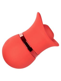 CalExotics French Kiss Suck & Play - Set Massaggiatore con Lingua Vibrante