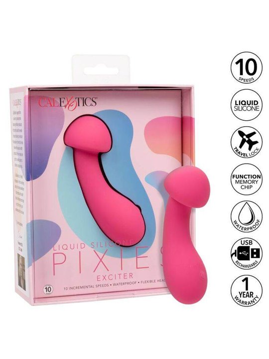 CalExotics Pixies Exciter - Massaggiatore in Silicone Liquido 10 Velocità