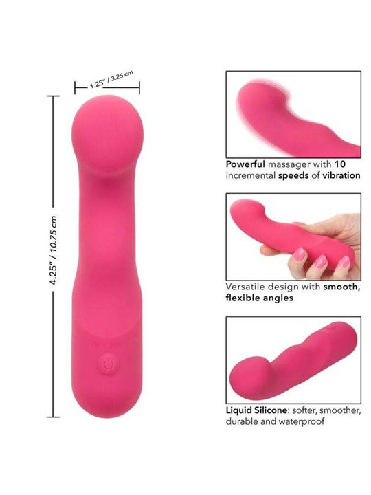 CalExotics Pixies Curvy - Vibratore in Silicone Liquido 10 Velocità