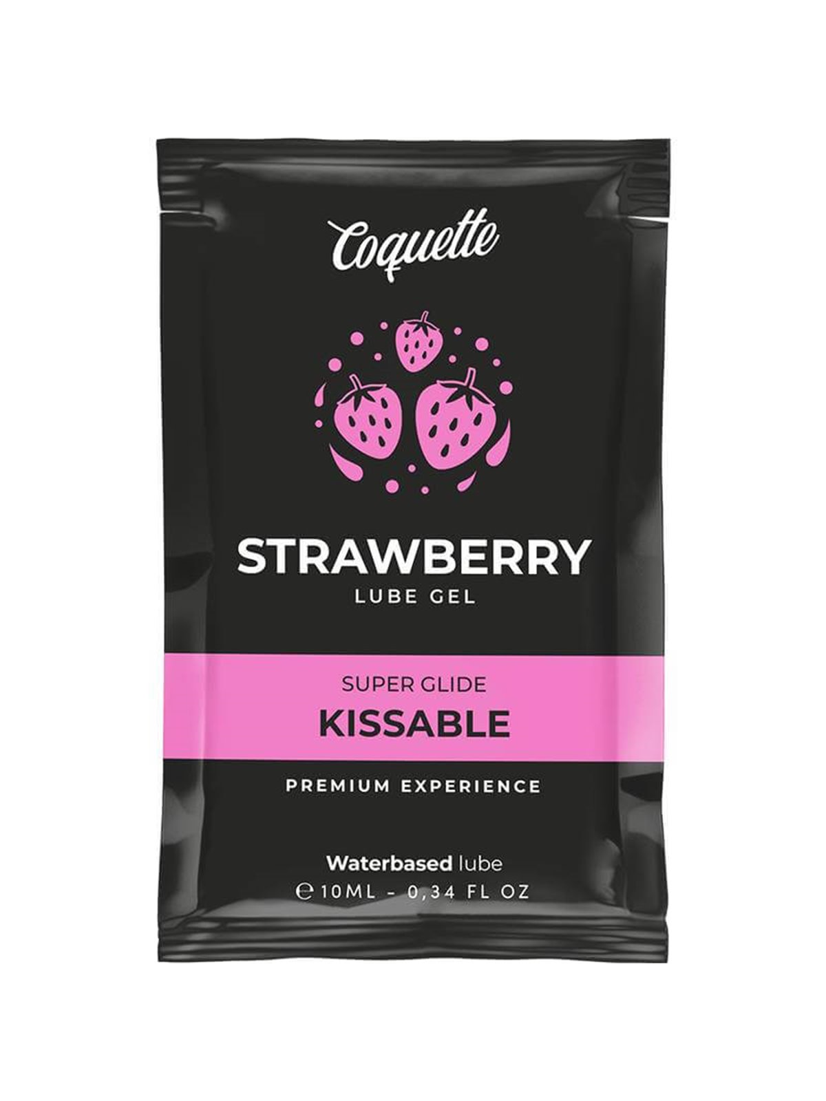 Coquette Chic Desire - Strawberry Water Based Kissable Lubricant Pocket 10 ML