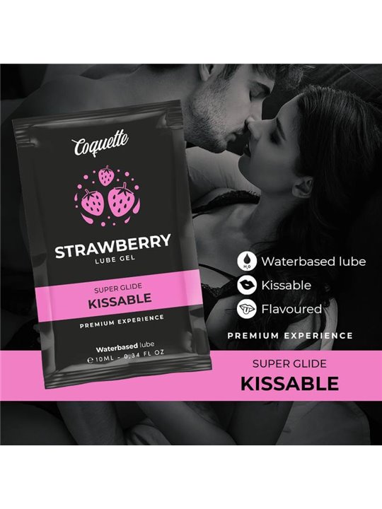 Coquette Chic Desire - Strawberry Water Based Kissable Lubricant Pocket 10 ML