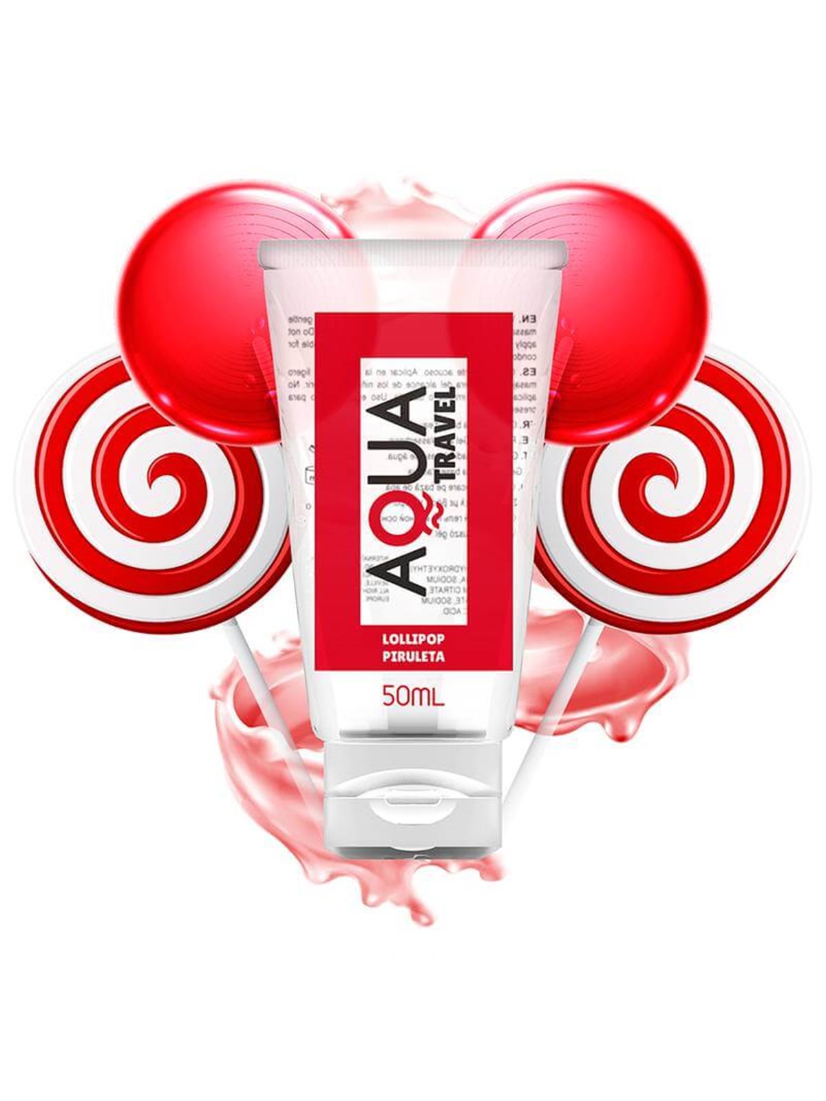 Aqua Travel - Lollipop Flavour Waterbased Lubricant - 50 ML