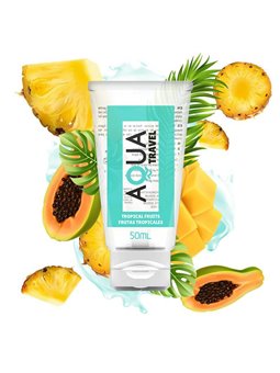 Aqua Travel - Lubrificante a Base Acqua Aroma Frutti Tropicali 50 ML