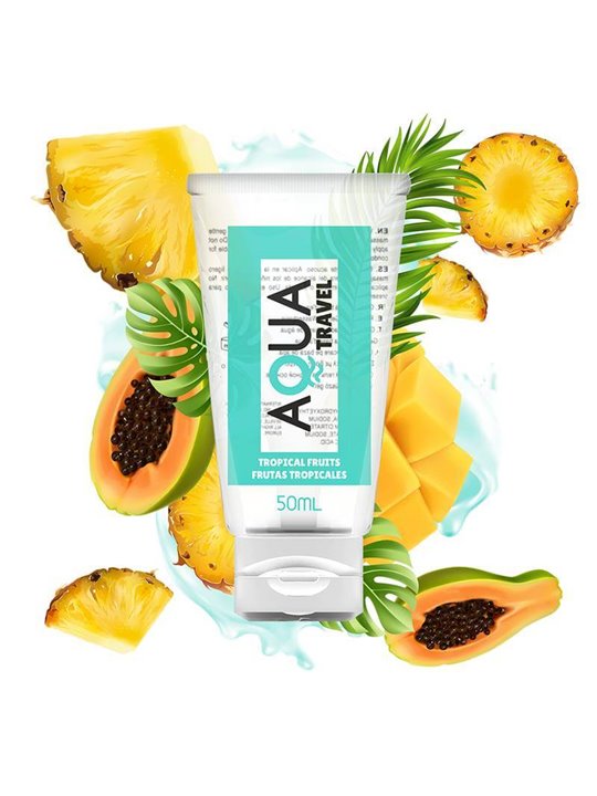 Aqua Travel - Lubrificante a Base Acqua Aroma Frutti Tropicali 50 ML