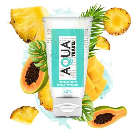 Aqua Travel - Lubrificante a Base Acqua Aroma Frutti Tropicali 50 ML