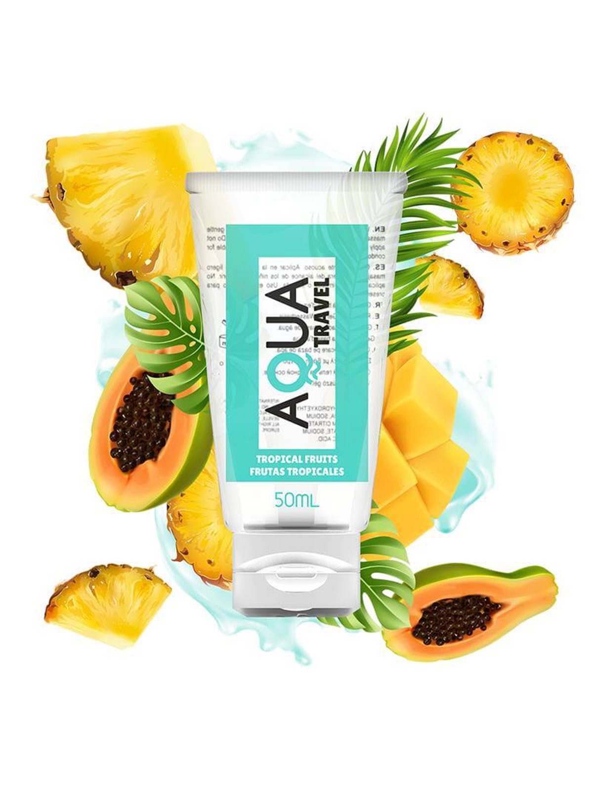 Aqua Travel - Lubrificante a Base Acqua Aroma Frutti Tropicali 50 ML