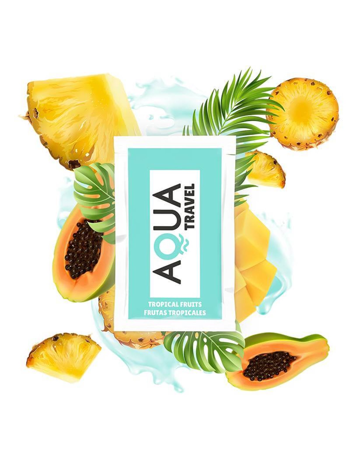Aqua Travel Tropical Fruits Flavour Waterbased Lubricant  - 6 ML