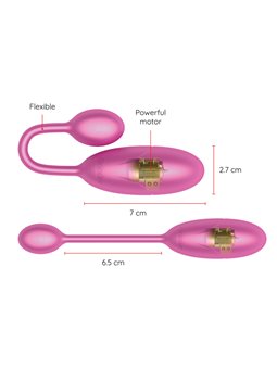 Oninder - Denver Vibrating Egg Pink 7 X 2.7 CM Free App