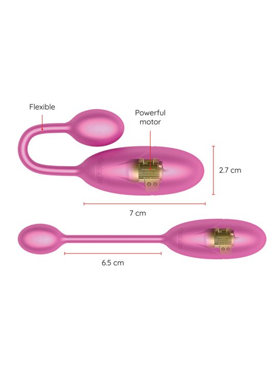 Oninder - Denver Vibrating Egg Pink 7 X 2.7 CM Free App
