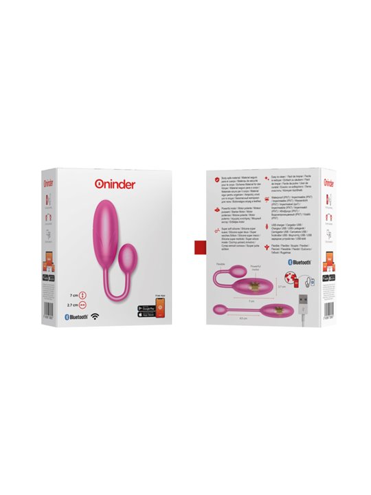 Oninder - Denver Vibrating Egg Pink 7 X 2.7 CM Free App
