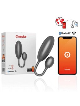 Oninder - Denver Vibrating Egg Black 7 X 2.7 CM Free App