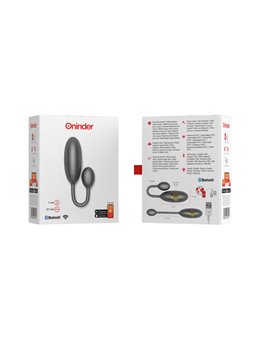 Oninder - Denver Vibrating Egg Black 7 X 2.7 CM Free App