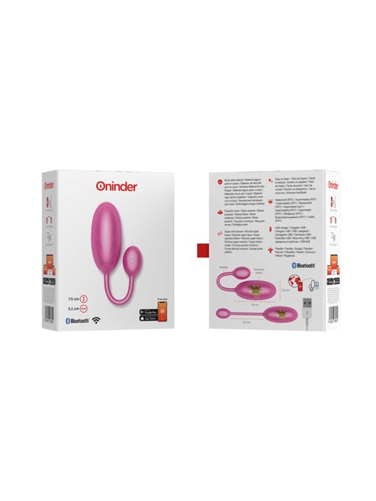 Oninder - Tokyo Vibrating Egg Pink 7.5 X 3.2 CM Free App