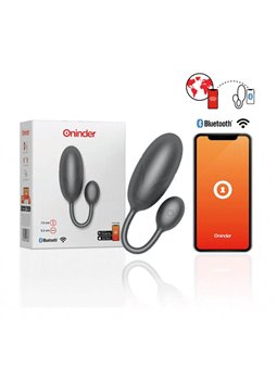 Oninder - Tokyo Vibrating Egg Black 7.5 X 3.2 CM Free App