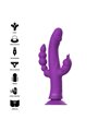 Intense™ - Casanova Vibrator Rabbit Silicone Triple Engine Purple