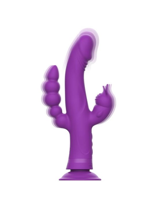 Intense™ - Casanova Vibrator Rabbit Silicone Triple Engine Purple