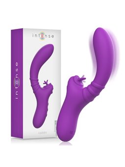 Intense - Harry Flexible Vibrator with Purple Tongue
