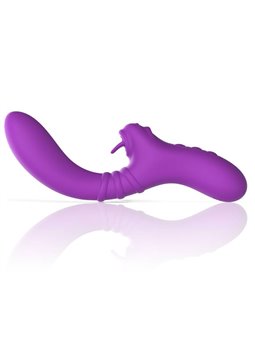 Intense - Harry Flexible Vibrator with Purple Tongue