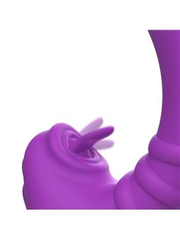 Intense - Harry Vibrator Flexible With Purple Tongue