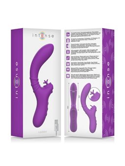 Intense - Harry Vibrator Flexible With Purple Tongue