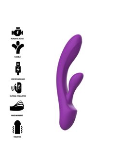 Intense - Luigi Rabbit Vibrator Liquid Silicone Purple